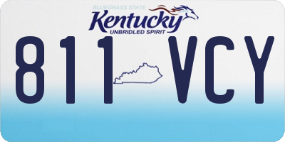 KY license plate 811VCY