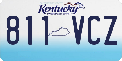 KY license plate 811VCZ