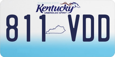 KY license plate 811VDD