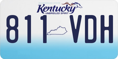 KY license plate 811VDH