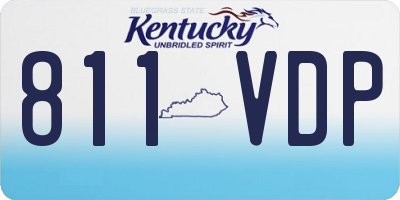 KY license plate 811VDP
