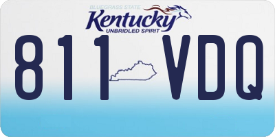 KY license plate 811VDQ