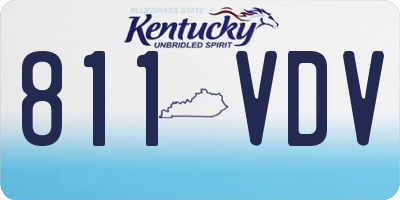 KY license plate 811VDV