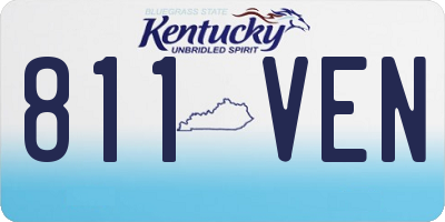 KY license plate 811VEN