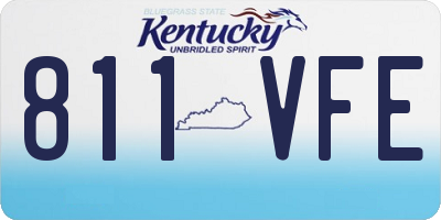 KY license plate 811VFE