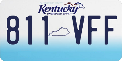 KY license plate 811VFF