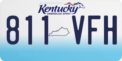 KY license plate 811VFH