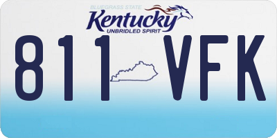 KY license plate 811VFK