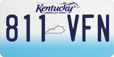 KY license plate 811VFN