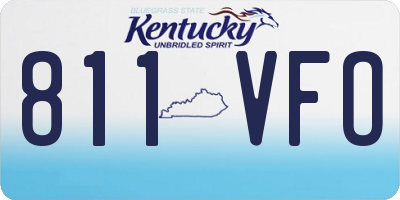 KY license plate 811VFO
