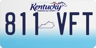 KY license plate 811VFT