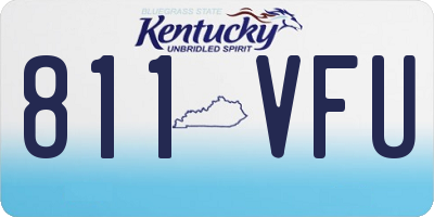 KY license plate 811VFU