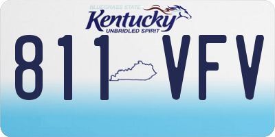 KY license plate 811VFV
