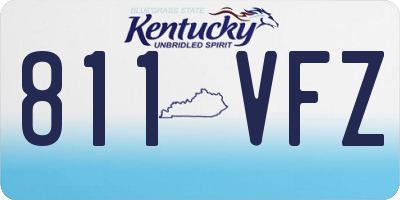 KY license plate 811VFZ