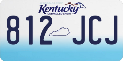 KY license plate 812JCJ