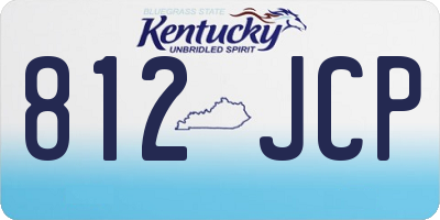 KY license plate 812JCP