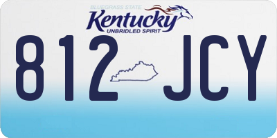 KY license plate 812JCY