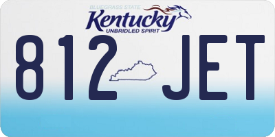 KY license plate 812JET