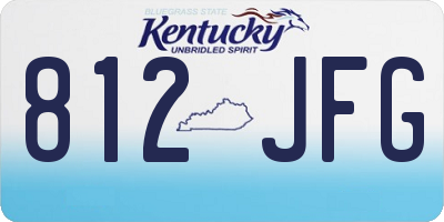 KY license plate 812JFG