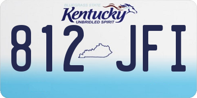KY license plate 812JFI