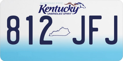KY license plate 812JFJ