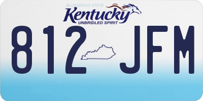 KY license plate 812JFM