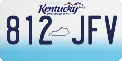 KY license plate 812JFV