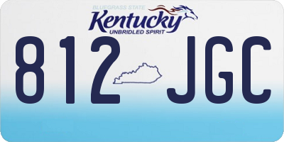 KY license plate 812JGC