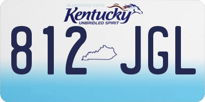 KY license plate 812JGL