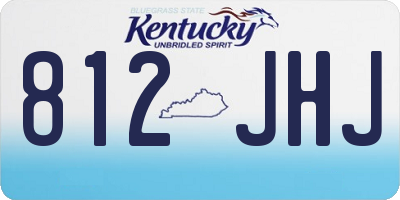 KY license plate 812JHJ