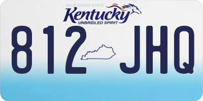 KY license plate 812JHQ