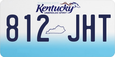 KY license plate 812JHT