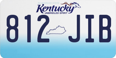 KY license plate 812JIB