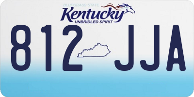 KY license plate 812JJA