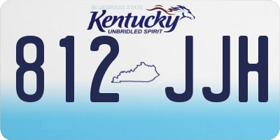 KY license plate 812JJH