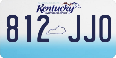 KY license plate 812JJO