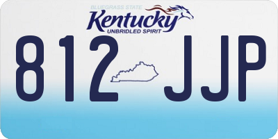 KY license plate 812JJP