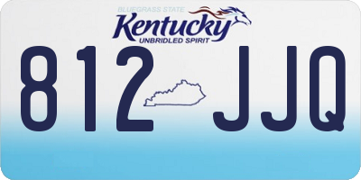 KY license plate 812JJQ