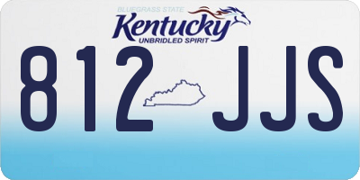 KY license plate 812JJS