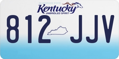KY license plate 812JJV