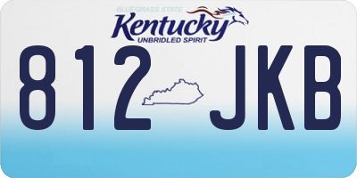 KY license plate 812JKB