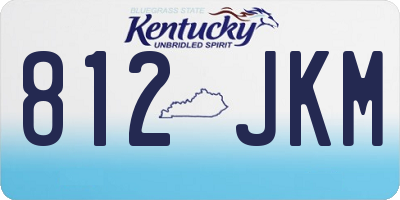 KY license plate 812JKM