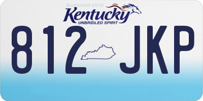KY license plate 812JKP