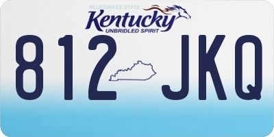 KY license plate 812JKQ