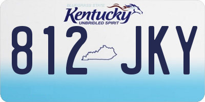 KY license plate 812JKY