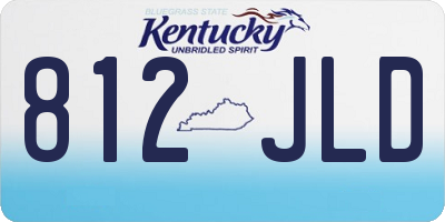 KY license plate 812JLD