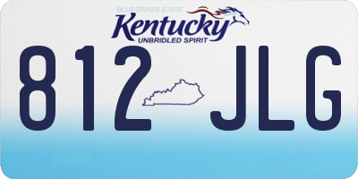 KY license plate 812JLG