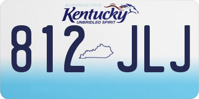KY license plate 812JLJ