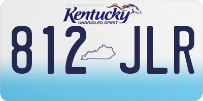 KY license plate 812JLR