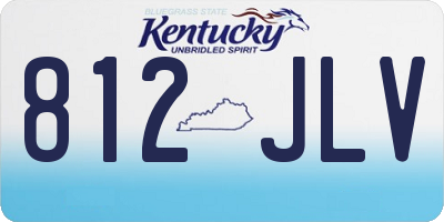 KY license plate 812JLV